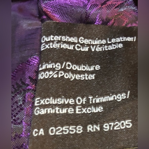 Vintage Danier Purple Suede Leather Jacket - Picture 11 of 16